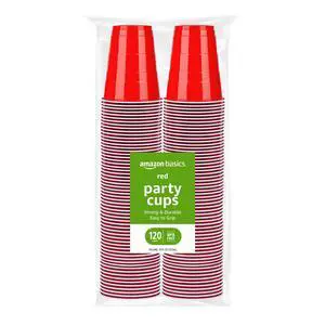 Disposable Red Plastic Party Cups, BPA-Free, 18oz, for Birthdays, BBQs and Events, 120 Count Disposable Red Plastic Party Cups, BPA-Free, 18oz, for Birthdays, BBQs and Events, 120 Count