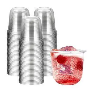 Disposable Stemless Clear Plastic Cups 12OZ NATURAL Arc Plant Based wine glasses For Parties Weddings Birthdays Cocktail BPA Free Recyclable Clear Cold Cups (Set of 50) Disposable Stemless Clear Plastic Cups 12OZ NATURAL Arc Plant Based wine glasses For Parties Weddings Birthdays Cocktail BPA Free Recyclable Clear Cold Cups (Set of 50)