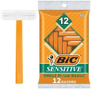 Sensitive Disposable Razors for Men, Long-Lasting 1 Blade Razors for Sensitive Skin, 12 Count Sensitive Disposable Razors for Men, Long-Lasting 1 Blade Razors for Sensitive Skin, 12 Count