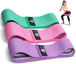 Resistance Bands Set, Exercise Bands with Non-Slip Design for Hips & Glutes, 3 Levels Workout Bands for Women and Men, Booty Bands for Home Fitness, Yoga, Pilates Resistance Bands Set, Exercise Bands with Non-Slip Design for Hips & Glutes, 3 Levels Workout Bands for Women and Men, Booty Bands for Home Fitness, Yoga, Pilates
