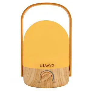 Night Light - Dimmable Touch Lamp with 5 Brightness Colors, with Portable Handle, Type-C Rechargeable with Battery, for Bedroom/Side Table (Wood Bottom) Night Light - Dimmable Touch Lamp with 5 Brightness Colors, with Portable Handle, Type-C Rechargeable with Battery, for Bedroom/Side Table (Wood Bottom)