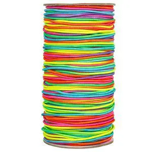 2mm Elastic Cord, 328 Feet Colorful Stretchy String for Bracelet, Necklace, Jewelry Making, Beading and Crafts 2mm Elastic Cord, 328 Feet Colorful Stretchy String for Bracelet, Necklace, Jewelry Making, Beading and Crafts