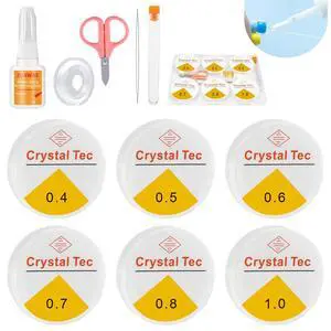 Elastic String for Bracelets, Stretchy Bracelet String 6 Roll Clear Elastic String for Bracelets, 1 Roll 0.7mm Flat Bracelet String Elastic for Beads Beading Bracelet Necklace Jewelry Making Supplies Elastic String for Bracelets, Stretchy Bracelet String 6 Roll Clear Elastic String for Bracelets, 1 Roll 0.7mm Flat Bracelet String Elastic for Beads Beading Bracelet Necklace Jewelry Making Supplies