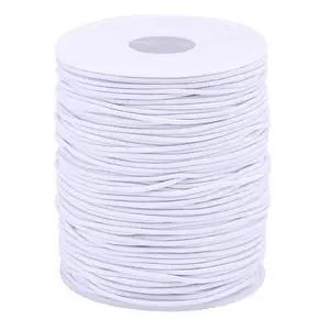 1.5 mm Elastic String Cord Stretchy Bracelet String Beading Thread for Jewelry Making and Bracelet Making, 109 Yards, White 1.5 mm Elastic String Cord Stretchy Bracelet String Beading Thread for Jewelry Making and Bracelet Making, 109 Yards, White