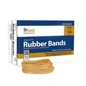 UPG22964 Rubber Bands, Size #64 (3-1/2 in x 1/4 in), 80 Bands, 1/4 lb Box, USA UPG22964 Rubber Bands, Size #64 (3-1/2 in x 1/4 in), 80 Bands, 1/4 lb Box, USA