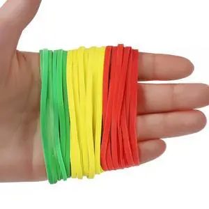 Rubber Bands - Size 33 - Standard Office Supplies - Thick Rubber Bands - 300 Colorful Bands (Green, Red, Yellow) - 1/2 Lb - Made in USA Rubber Bands - Size 33 - Standard Office Supplies - Thick Rubber Bands - 300 Colorful Bands (Green, Red, Yellow) - 1/2 Lb - Made in USA