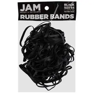 Durable Rubber Bands - Size 64 - Black Multi-Purpose Rubberbands - 100/Pack Durable Rubber Bands - Size 64 - Black Multi-Purpose Rubberbands - 100/Pack