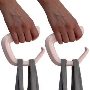 Grocery Bag Carrier (2 Pack) - Invented by Board Certified Orthotist Ergonomic Lightweight Design - Also a Rehab & Recovery Aid, Carpal Tunnel, Arthritis, Weak Hands All Ages (Light Pink) Grocery Bag Carrier (2 Pack) - Invented by Board Certified Orthotist Ergonomic Lightweight Design - Also a Rehab & Recovery Aid, Carpal Tunnel, Arthritis, Weak Hands All Ages (Light Pink)