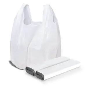 Plastic Bags - 100Pack (25 mic thickness) (11.5'x 6.5" x 21') with Handles - Small Business & Grocery Bags in Bulk - Heavy Duty, Unscented Plastic Bags - 100Pack (25 mic thickness) (11.5'x 6.5" x 21') with Handles - Small Business & Grocery Bags in Bulk - Heavy Duty, Unscented