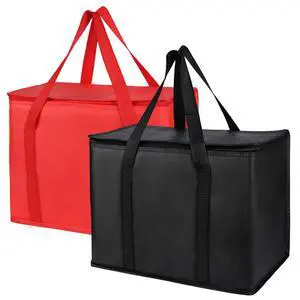 Insulated Reusable Grocery Bags, X-Large Freezer Cooler Bag with Top, Catering Shopping Bag for Food Delivery/Travel/Groceries, Best Thermal Bags for Cold Frozen and Hot Food Insulated Reusable Grocery Bags, X-Large Freezer Cooler Bag with Top, Catering Shopping Bag for Food Delivery/Travel/Groceries, Best Thermal Bags for Cold Frozen and Hot Food