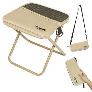 11.5" Tall Compact Collapsible Stool, Portable Folding Camp Stool with 2 Side Pockets, Lightweight Mini Folding Stool for Adults, Small Backpacking Stool for Fishing Hiking Trips 11.5" Tall Compact Collapsible Stool, Portable Folding Camp Stool with 2 Side Pockets, Lightweight Mini Folding Stool for Adults, Small Backpacking Stool for Fishing Hiking Trips