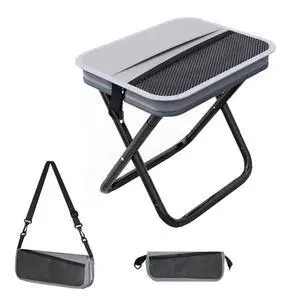 Portable Collapsible Stool, Large Camping Chair Supports 260 lbs, Adjustable Shoulder Strap Folding Stool, Ultralight Collapsible Stools with 2pcs storage bags for Hiking, Fishing, Outdoor (Gray) Portable Collapsible Stool, Large Camping Chair Supports 260 lbs, Adjustable Shoulder Strap Folding Stool, Ultralight Collapsible Stools with 2pcs storage bags for Hiking, Fishing, Outdoor (Gray)