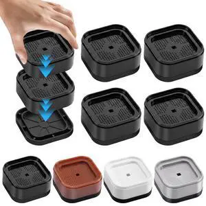 4 Pack Furniture Risers, Ajustable Bed Lifts Rrisers, 1 Inch Stackable Heavy Duty Desk Riser, Table Leg Risers, Square Bed Raising Blocks, for Bed Desk Leg Couch Sofa Table Chair Dorm, Black 4 Pack Furniture Risers, Ajustable Bed Lifts Rrisers, 1 Inch Stackable Heavy Duty Desk Riser, Table Leg Risers, Square Bed Raising Blocks, for Bed Desk Leg Couch Sofa Table Chair Dorm, Black