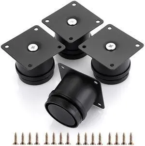 4PCS 2 Inch Stainless Steel Furniture Legs Feets Metal Cabinet Desk Legs, Adjustable Round Metal Furniture Risers Replacement Leg Corner Feet Heavy Duty Table Leg Extenders for Sofa Chair 4PCS 2 Inch Stainless Steel Furniture Legs Feets Metal Cabinet Desk Legs, Adjustable Round Metal Furniture Risers Replacement Leg Corner Feet Heavy Duty Table Leg Extenders for Sofa Chair