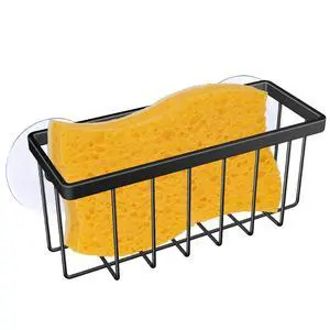 Sponge Holder for Kitchen Sink,Kitchen Sponge Holder,Sink Caddy for Sponges,Soap(Black) Sponge Holder for Kitchen Sink,Kitchen Sponge Holder,Sink Caddy for Sponges,Soap(Black)