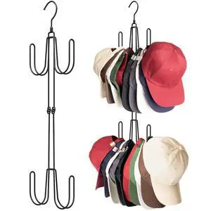 Hat Hangers for Closet, Stainless Steel Hat Organizer, Hat Racks for Baseball Caps, Cap Organizer for Baseball Caps, 1 Pack Hat Hangers for Closet, Stainless Steel Hat Organizer, Hat Racks for Baseball Caps, Cap Organizer for Baseball Caps, 1 Pack