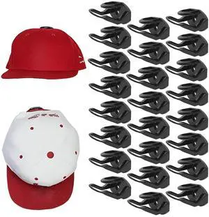 24 Pack Baseball Hat Holder for Wall, Adhesive Hat Rack for Caps | Hat Hangers for Wall, Upgraded Adhesive Hat Display Hooks, Hat Organizer Men Boys Bedroom AccessoriesBlack 24 Pack Baseball Hat Holder for Wall, Adhesive Hat Rack for Caps | Hat Hangers for Wall, Upgraded Adhesive Hat Display Hooks, Hat Organizer Men Boys Bedroom AccessoriesBlack