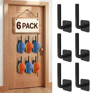 6 Pack Hat Rack for Wall, Strong Baseball Cap Organizer, Hat Holder Wall | Black Hat Rack Wall Mount for Baseball Caps, Adhesive Hat Hooks, Cap Organizer for Closet, Bedroom, Bathroom and Kitchen 6 Pack Hat Rack for Wall, Strong Baseball Cap Organizer, Hat Holder Wall | Black Hat Rack Wall Mount for Baseball Caps, Adhesive Hat Hooks, Cap Organizer for Closet, Bedroom, Bathroom and Kitchen