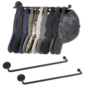 Hat Rack for Wall Baseball Cap Organizer Set of 2 Metal Hat Organizer Holds 24 Caps Space Saving Hat Hook for Wall Closet, Anti-Slip Hat Storage Holder for Bedroom Organization Hat Rack for Wall Baseball Cap Organizer Set of 2 Metal Hat Organizer Holds 24 Caps Space Saving Hat Hook for Wall Closet, Anti-Slip Hat Storage Holder for Bedroom Organization
