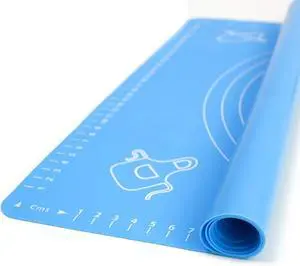 Silicone Baking Mat, 20" x 16", Blue | With Measurements Silicone Baking Mat, 20" x 16", Blue | With Measurements