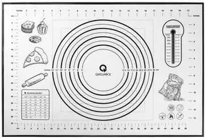 Silicone Baking Mat Extra Large, Pastry Mat with Measurement, Kitchen Counter Mat for Pie Crust, Pizza and Cookies - BPA Free Oven Liner/Kneading Matts,16" x 24", Black Silicone Baking Mat Extra Large, Pastry Mat with Measurement, Kitchen Counter Mat for Pie Crust, Pizza and Cookies - BPA Free Oven Liner/Kneading Matts,16" x 24", Black