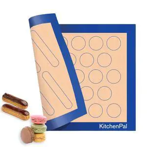 Extra-Thick Silicone Baking Mat Two-Sided Pastry Sheet for Cookies, Macarons & Elciar, Food Grade, BPA Free, Reusable, Non-Stick, 11.8 x 15.7 Inch Extra-Thick Silicone Baking Mat Two-Sided Pastry Sheet for Cookies, Macarons & Elciar, Food Grade, BPA Free, Reusable, Non-Stick, 11.8 x 15.7 Inch