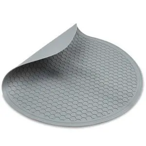 Silicone Microwave Mat 11.7" Round Non-Slip Trivet, Heat-Resistant Hot Pot Holder, Jar Opener & Dishwasher Safe Mat Silicone Microwave Mat 11.7" Round Non-Slip Trivet, Heat-Resistant Hot Pot Holder, Jar Opener & Dishwasher Safe Mat