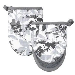 Mini Silicone Oven Mitts, Heat Resistant Kitchen Mittens 2-Pack Set | Non-Slip Khaki Patchwork Flower Soft Short Oven Gloves, Flexible Thick Pot Holders for Safe Cooking Baking & Grill(Grayish) Mini Silicone Oven Mitts, Heat Resistant Kitchen Mittens 2-Pack Set | Non-Slip Khaki Patchwork Flower Soft Short Oven Gloves, Flexible Thick Pot Holders for Safe Cooking Baking & Grill(Grayish)