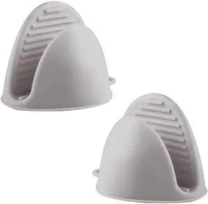 1 Pair Gray,Mini Silicone Oven Gloves, Mini Finger Protector Pot Holder for Kitchen,Cooking,Baking,BBQHeat Resistant Glovescan be Washed in the Dishwasher 1 Pair Gray,Mini Silicone Oven Gloves, Mini Finger Protector Pot Holder for Kitchen,Cooking,Baking,BBQHeat Resistant Glovescan be Washed in the Dishwasher