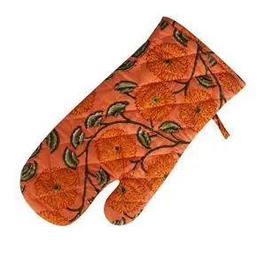 Flower Oven Mitts and Pot Holders Sets Rose Leaf Branch Spring Nature Heat Resistant 3pcs for Cooking Flower Oven Mitts and Pot Holders Sets Rose Leaf Branch Spring Nature Heat Resistant 3pcs for Cooking