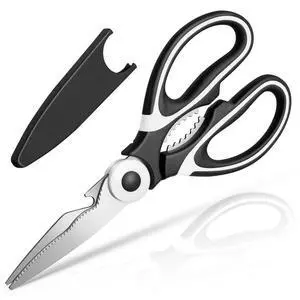 Kitchen Shears - QtoiKce Kitchen Scissors Heavy Duty Stainless Steel Food Shears for Cutting Meat, Fish, Poultry Shears Multipurpose Utility Scissors Kitchen Shears - QtoiKce Kitchen Scissors Heavy Duty Stainless Steel Food Shears for Cutting Meat, Fish, Poultry Shears Multipurpose Utility Scissors