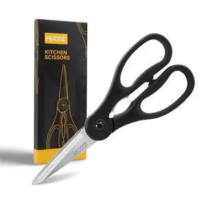 Kitchen Scissors All Purpose, Heavy Duty Stainless Steel Kitchen Shears for Food, Herbs, Meat, Fish with Soft Comfort Grip Handle - 8.7-Inch Black Kitchen Scissors All Purpose, Heavy Duty Stainless Steel Kitchen Shears for Food, Herbs, Meat, Fish with Soft Comfort Grip Handle - 8.7-Inch Black
