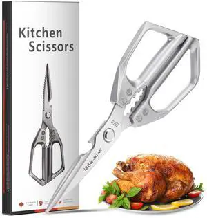 Kitchen Scissors Heavy Duty for Food, All Purpose Meat Scissors, Premium Ultra Sharp Japanese Stainless Steel Kitchen Shears Kitchen Scissors Heavy Duty for Food, All Purpose Meat Scissors, Premium Ultra Sharp Japanese Stainless Steel Kitchen Shears