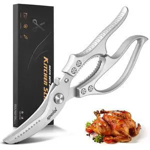Kitchen Scissors Food Cutting: Heavy Duty Poultry Meat Shears | Stainless Steel All Purpose for Home Cooking & Restaurant Kitchen Scissors Food Cutting: Heavy Duty Poultry Meat Shears | Stainless Steel All Purpose for Home Cooking & Restaurant