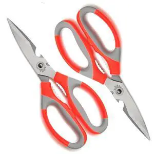 2 Pack - Scissors Stainless Steel Heavy Duty Sharp Kitchen Scissors Multi-Purpose Poultry Shears with Soft Grip Handles 2 Pack - Scissors Stainless Steel Heavy Duty Sharp Kitchen Scissors Multi-Purpose Poultry Shears with Soft Grip Handles