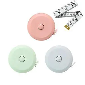 3 Pack Tape Measures Retractable Measuring Tape for Body, 60-Inch 1.5 Meter Dual Sided Flexible Ruler for Craft Fabric Cloth Sewing Tailor Weight Loss Body Measuring Tape (Macaron Blue, Pink, Green) 3 Pack Tape Measures Retractable Measuring Tape for Body, 60-Inch 1.5 Meter Dual Sided Flexible Ruler for Craft Fabric Cloth Sewing Tailor Weight Loss Body Measuring Tape (Macaron Blue, Pink, Green)