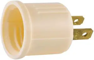 Power Gear Outlet Adapter, Convert Outlet to Socket, Light Almond, 1 Pack | Add Lighting to Workshop or Garage, Easy Install, DIY Friendly Power Gear Outlet Adapter, Convert Outlet to Socket, Light Almond, 1 Pack | Add Lighting to Workshop or Garage, Easy Install, DIY Friendly
