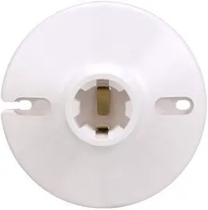 S1174W-SP-L 660-Watt, 250-Volt Plastic One Piece Keyless Switch Ceiling Receptacle Lamp Holder, White S1174W-SP-L 660-Watt, 250-Volt Plastic One Piece Keyless Switch Ceiling Receptacle Lamp Holder, White
