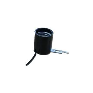 2052-13 Medium Base, One-Piece, Keyless, Incandescent, Phenolic Lampholder, Bracket Mount, Single Circuit, Back Wired, Black 2052-13 Medium Base, One-Piece, Keyless, Incandescent, Phenolic Lampholder, Bracket Mount, Single Circuit, Back Wired, Black
