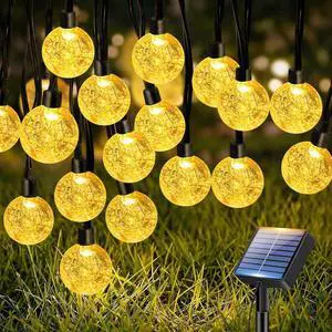 1 Pack Solar String Lights Outdoor, Total 49FT 50 LED Crystal Globe | IP65 Waterproof Solar Powered Patio Lights, 8 Lighting Modes for Garden Balcony Yard Porch Party Christmas Decor, Warm White 1 Pack Solar String Lights Outdoor, Total 49FT 50 LED Crystal Globe | IP65 Waterproof Solar Powered Patio Lights, 8 Lighting Modes for Garden Balcony Yard Porch Party Christmas Decor, Warm White