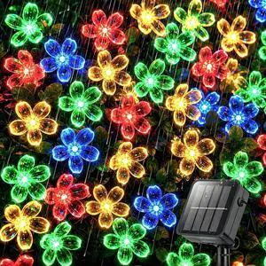 100 LED 40Ft Multi-Color 8 Modes Flower Solar String Lights Outdoor | 40-foot-long, String Lights-Waterproof, Waterproof Fairy Lights, for Garden Yard Fence Patio Christmas Tree Party Decor 100 LED 40Ft Multi-Color 8 Modes Flower Solar String Lights Outdoor | 40-foot-long, String Lights-Waterproof, Waterproof Fairy Lights, for Garden Yard Fence Patio Christmas Tree Party Decor