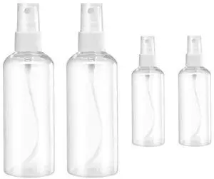 Small Spray Bottle, Spray Bottles, Clear Empty Fine Mist Plastic Mini Travel Bottle Set, Small Refillable Containers, 2 * 50ml, 2 * 100ml Small Spray Bottle, Spray Bottles, Clear Empty Fine Mist Plastic Mini Travel Bottle Set, Small Refillable Containers, 2 * 50ml, 2 * 100ml