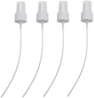 4Pcs White Spray Bottle Top 24/410 Cap Size Spray Nozzle for Bottle | 24/410 Cap Size Spray Nozzle for Bottles, Fine Mist Spray Caps with Dip Tube for Essential Oil Bottles, Cleaning Solutions 4Pcs White Spray Bottle Top 24/410 Cap Size Spray Nozzle for Bottle | 24/410 Cap Size Spray Nozzle for Bottles, Fine Mist Spray Caps with Dip Tube for Essential Oil Bottles, Cleaning Solutions