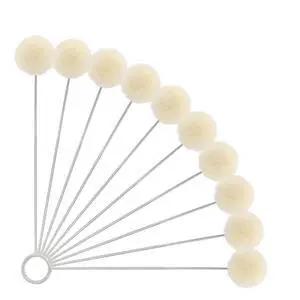 10 Pieces Wool Daubers Ball Brush Leather Dye Tool with Metal Handle | Wool Balls Dauber Dyeing Applicator, Leather Dye Applicator for DIY Crafts Projects 10 Pieces Wool Daubers Ball Brush Leather Dye Tool with Metal Handle | Wool Balls Dauber Dyeing Applicator, Leather Dye Applicator for DIY Crafts Projects