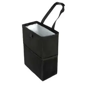 Car Trash Can, 3.4 Gallons Leak-Proof Hanging Trash Bin with Hook and Loop Lid and Handle, Multipurpose Car Organizer with Storage Pockets for SUV, Truck, RV and Camping Car Trash Can, 3.4 Gallons Leak-Proof Hanging Trash Bin with Hook and Loop Lid and Handle, Multipurpose Car Organizer with Storage Pockets for SUV, Truck, RV and Camping