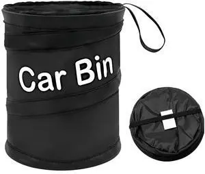 Car Trash Can for Back Seat 1-Second Pop Up Foldable Leakproof 1 Gallon Car Garbage Bin with Hook and Loop Strap Waterproof Liner Car Garbage Bag Fits Cars, Home, Office Car Trash Can for Back Seat 1-Second Pop Up Foldable Leakproof 1 Gallon Car Garbage Bin with Hook and Loop Strap Waterproof Liner Car Garbage Bag Fits Cars, Home, Office