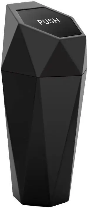 Car Trash Can with Lid, Cup Holder Garbage Can for Car, Garbage Bin Cars Accessories for Interior, Leakproof Small Trash Bin, Mini Trash Can for Cars, Home, Bedroom, Office(Black) Car Trash Can with Lid, Cup Holder Garbage Can for Car, Garbage Bin Cars Accessories for Interior, Leakproof Small Trash Bin, Mini Trash Can for Cars, Home, Bedroom, Office(Black)