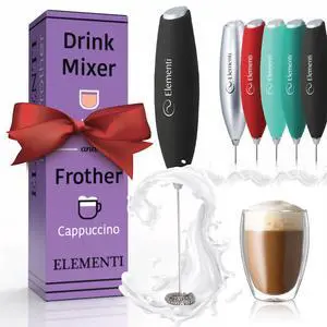 Drink Mixer Handheld - Electric Stirrer and Powerful Protein Powder Mixer Wand, Easy-to-Use Mini Frother Wand for Quick Delicious Cocktails, Milk Frother and Coffee Stirrers (Black) Drink Mixer Handheld - Electric Stirrer and Powerful Protein Powder Mixer Wand, Easy-to-Use Mini Frother Wand for Quick Delicious Cocktails, Milk Frother and Coffee Stirrers (Black)