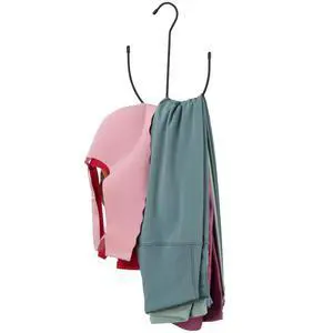 Legging Hangers for Closet Organizer, Space Saving Sport Bra Hanger, 10 Storage Capacity Closet Organizers and Storage for Bras Tank Tops Belts Hats, Black Legging Hangers for Closet Organizer, Space Saving Sport Bra Hanger, 10 Storage Capacity Closet Organizers and Storage for Bras Tank Tops Belts Hats, Black