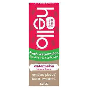 Kids Fluoride Free Toothpaste, Fresh Watermelon, 4.2 oz | For Kids of All Ages, Removes Plaque, Polishes and Brightens, Tastes Awesome, Vegan, Gluten Free, SLS Free Kids Fluoride Free Toothpaste, Fresh Watermelon, 4.2 oz | For Kids of All Ages, Removes Plaque, Polishes and Brightens, Tastes Awesome, Vegan, Gluten Free, SLS Free